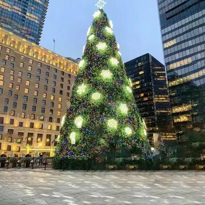 25FT 30FT 40FT Outdoor Artificial Galvanized Steel Commercial Christmas Tree with LED Ball for Sale