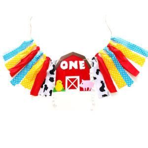 Background Banner for Party Decor Colorful Striped Garland Fabric