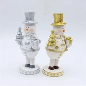 Quanzhou Factory Direct Sales Resin Christmas Gift Polyresin Craft Snowboy /Snowgirl