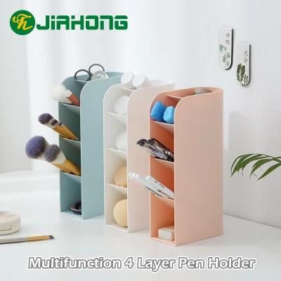 Plastic New Original Desk Organizer Bedroom Organizer Brush Storage Box for Stationery Brush Holder Storage Rack