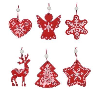 Christmas Ornaments Wooden Tree Hanging Tags Pendant Embellishments Crafts