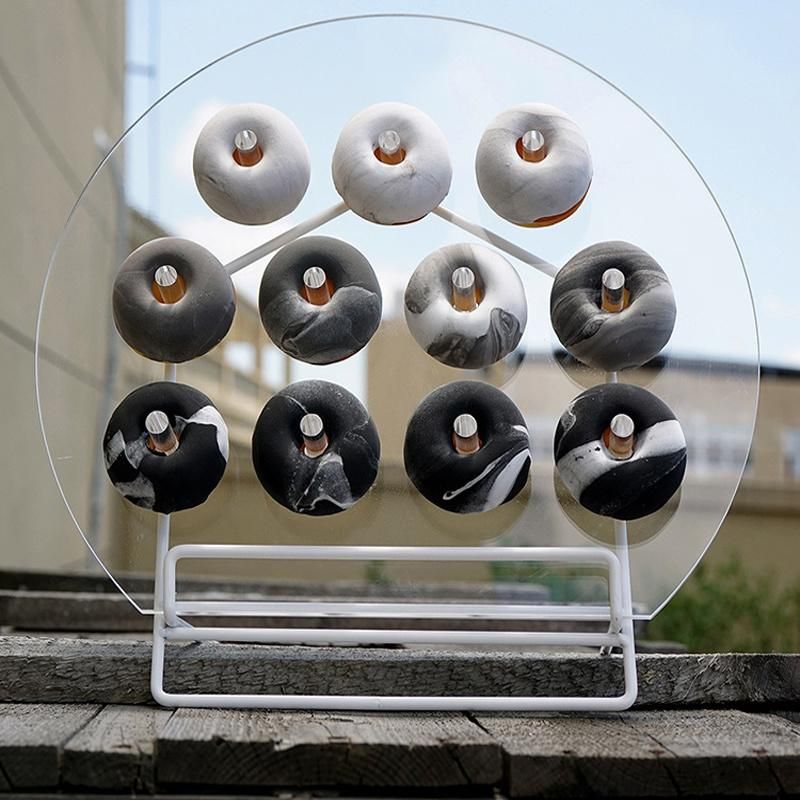 Clear Crystal Acrylic Tabletop Donut Wall Display Stand for Party, Wedding, , Brunch and Birthday Use