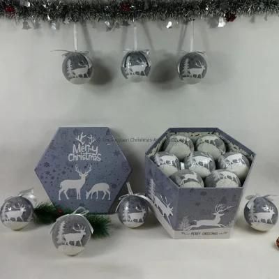 High Quality Christmas Paper Wrap Polyfoam Ball/Paer Wrap Crystal Ball