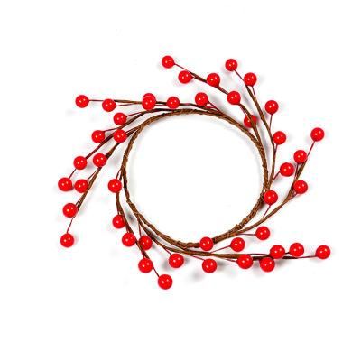 Chinese Suppliers Christmas Artificial Red Berry Wreath