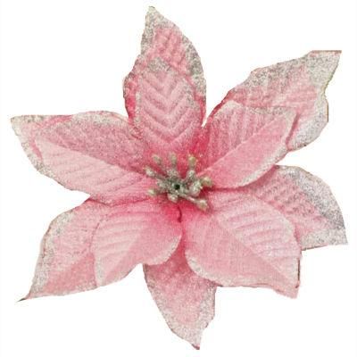 Hot Sale Artificial Simulation Xmas Flowers Christmas Decoration