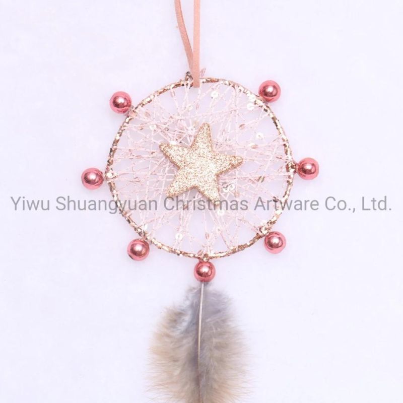 Amazon Hotsale Christmas Tree Hanging Ornaments Christmas Tree Decorations Decorated with Feather