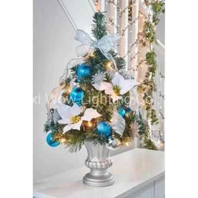 Potted Christmas Tree with 50 Warm White LED Fairy Lights Christmas-Gifts-Craftsartificial Christmas Treesmini Christmas Tree