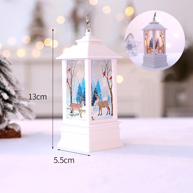 Vintage LED Lantern Lights Holiday Ornaments Christmas Decoration