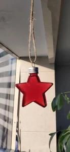 High Quality PET of Food Grade Diamond Shape Christmas Hanging Decoration