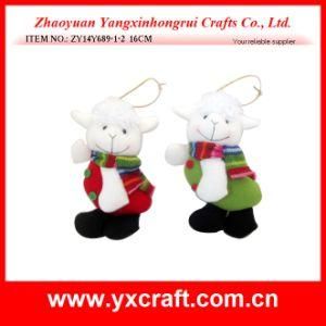 Christmas Decoration (ZY14Y689-1-2) Christmas Sheep Toy Santa Claus Doll Supplies