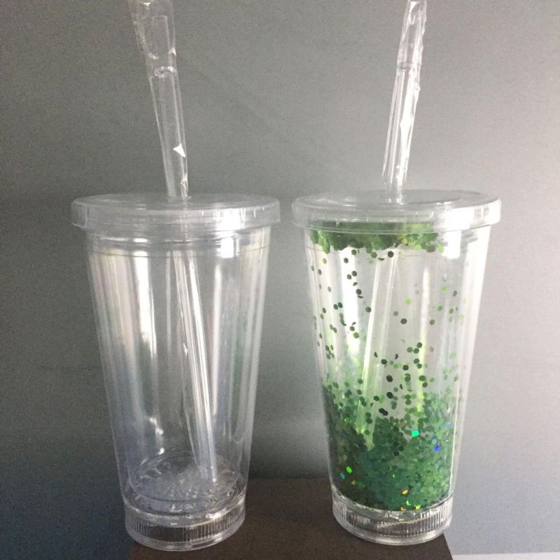 LED Plastic Tumbler to-Go Cup with Color Changing LED Lights