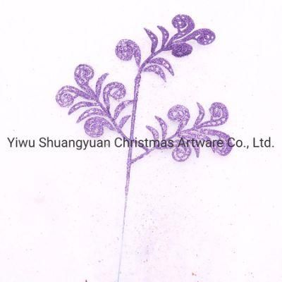 Light Purple Real Branch Christmas Tree Branches Decoration