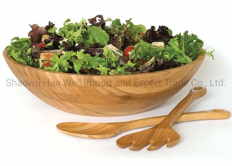 Small Bamboo Wood Salad Bowl of Christmas Party Kitchenware