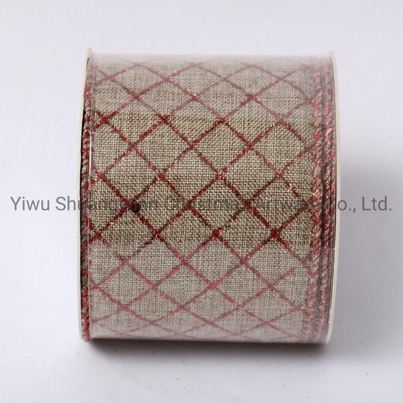 Christmas Ribbon Decor for Holiday Wedding Party Decoration Supplies Hook Ornament Craft Gifts