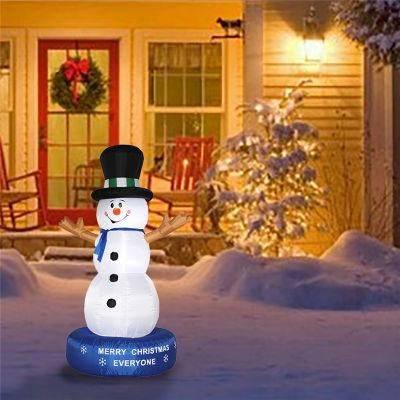 Rotating Animation Inflatable Snowman Merry Christmas Indoor Outdoor Decorations