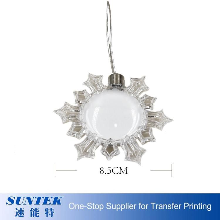 Sublimation Blank Snowflake Christmas Ornament with Metal Aluminum Sheet for Outdoor and Indoor Decoration