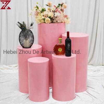 Wholesale Custom Colourful Cylindrical Platform Product Display Stand for Exhibition Scene Props