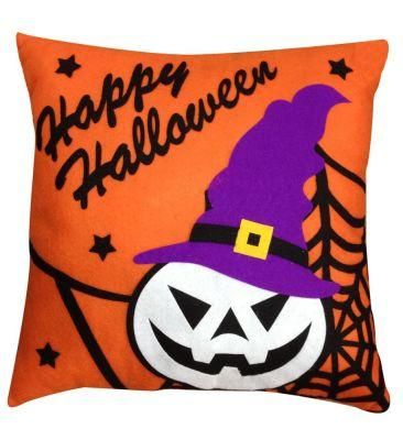 Wholesale Felt Pumpkin Pillow Decorative Covers Halloween Cushion