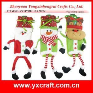 Christmas Decoration (ZY14Y378-1-2-3) Cookie Container Funny Christmas Decoration Wine Bag