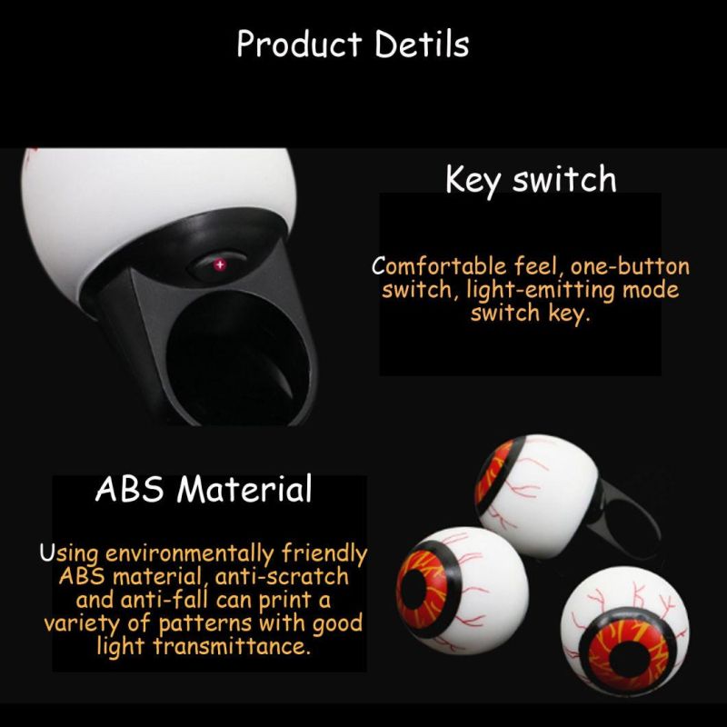 LED Glowing Rings for Halloween Kids Children Gifts