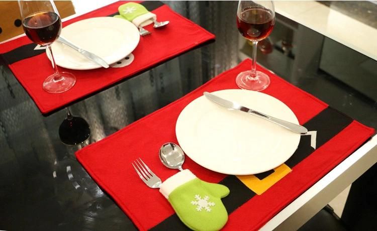 Christmas Decoration, Christmas Table Mat and Knife and Fork Bag. Xmas Place Mat