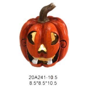 Polyresin Craft Resin Halloween Decoration Pumpkin LED Light