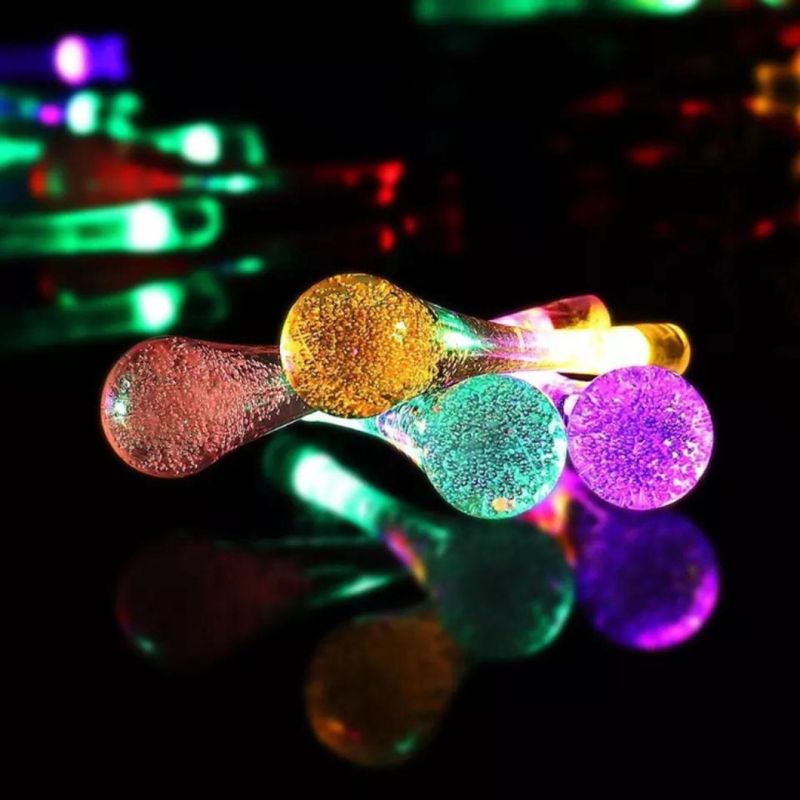 Water Droplets String Lights Raindrop Fairy Rope Lights Home Decoration