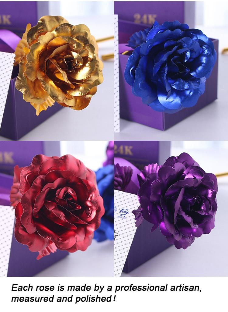 Amazon Hot Sale 24K Golden Rose 2022 Valentines Day Boxes Gifts for Women