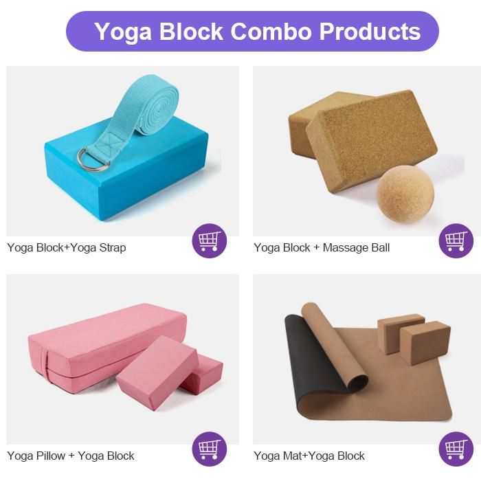 30X20X5cm Lightweight High Density EVA Foam Eco-Friendly Yoga Block Custom Logo