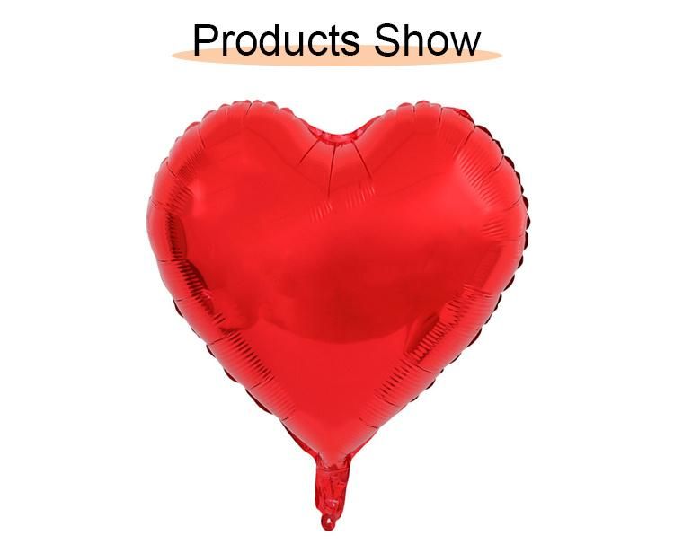 Inflatable Wedding Party Heart Shape Aluminium Foil Balloon