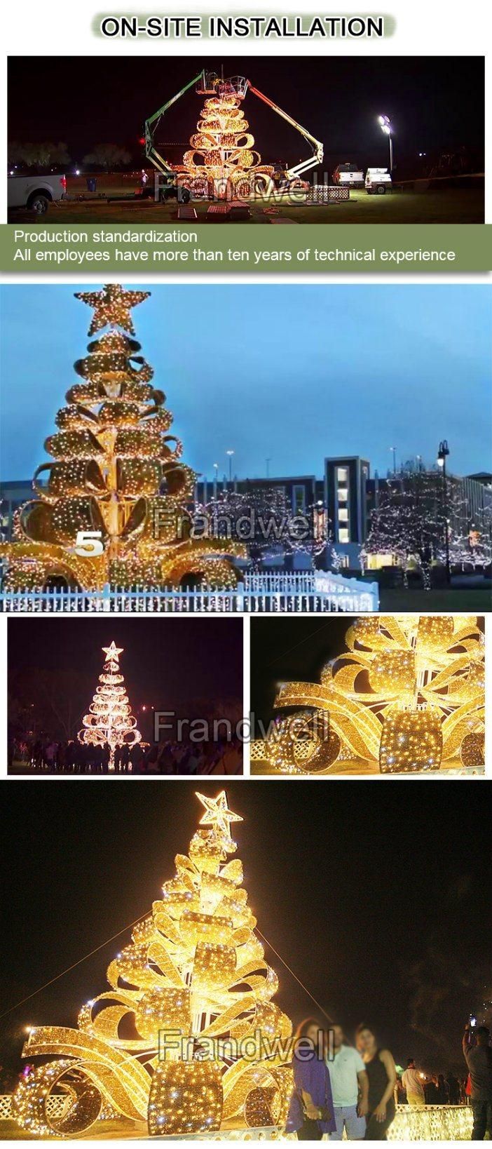 Outdoor Decoration Steel Frame Giant Christmas Tree