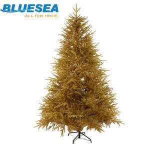 180cm New Champagne Five-Prong Pure PE Christmas Tree