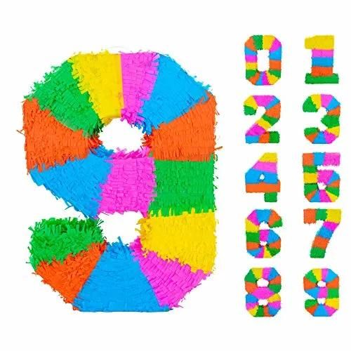 Party Decoration Number Pinata From 1 to 9 Hot Selling Cardboard Pinata