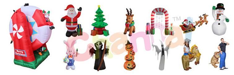 6FT Long Inflatable Christmas 7 Gift Box X′mas Decorations