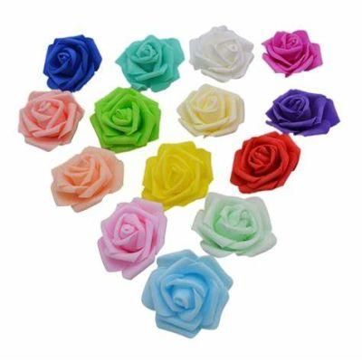 8cm Colorful Artificial Foam Roses Real Looking Roses PE Foam Flowers Foam Roses for Wedding and Party Baby Shower