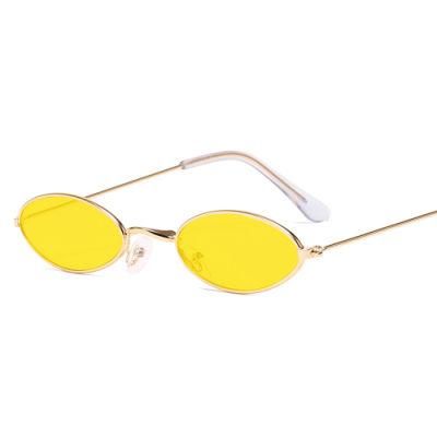 2022 Funny Newest Fashionable UV400 Metal Retro Small Steampunk Womens Sunglasses Trendy
