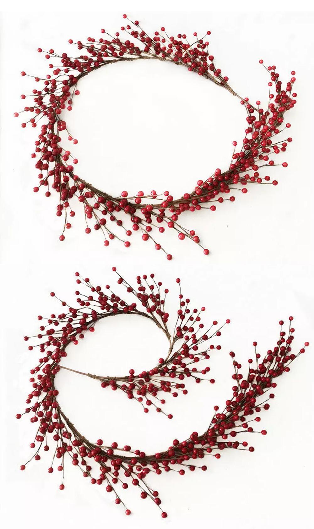 Red Berries and Pinecone for Christmas Decoration