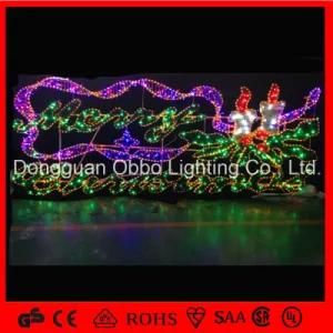 Merry Christmas Letter 2D LED Christmas Motif Lighting