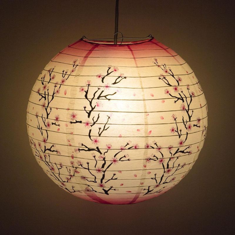 Custom Round Paper Lanterns with Logo Printed