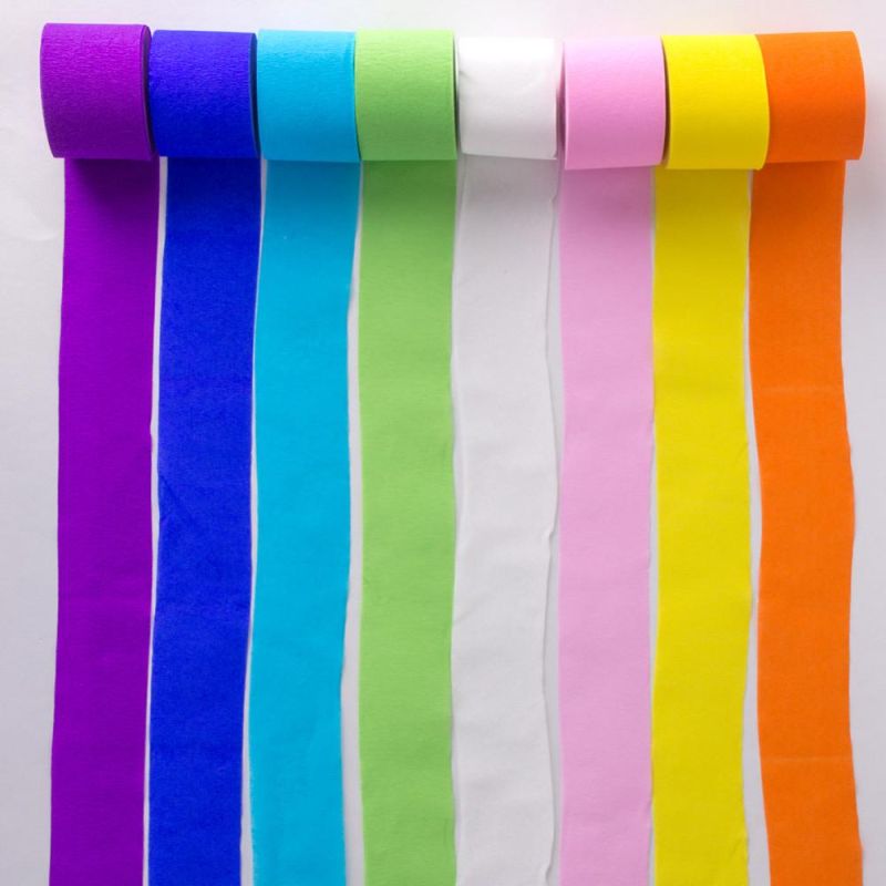 Factory Sales Party Wedding Decorations Colorful Crepe Paper Streamers