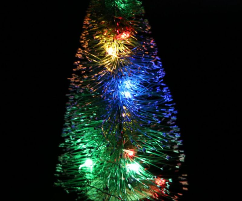 Christmas Decorations LED Light Pine Needle Mini Christmas Tree
