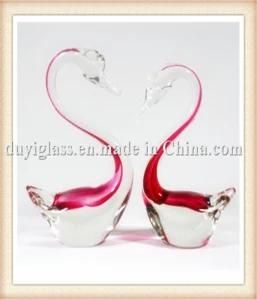 Animal Red Glass Craft for Decoration