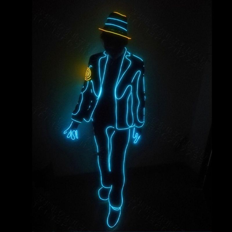 EL Wires Partying Light up Costume