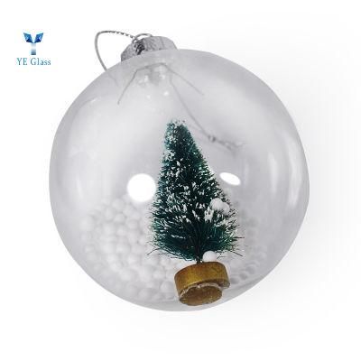 Factory Selling Christmas Ball Glass Hanging Ornaments