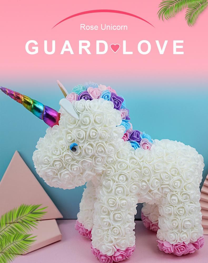 Selling Valentine′s Day Birthday Gift Unicorn Rose Bear