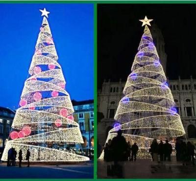 OEM LED Motif Decorative Large 3D Christmas Tree Lights