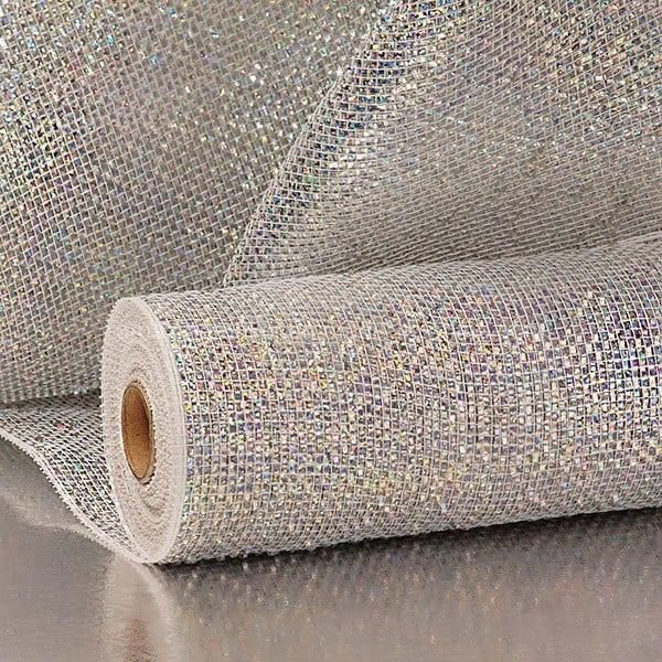 Eco-Friendly Solid Metallic 10′′ Deco Mesh for Fruit Packaging