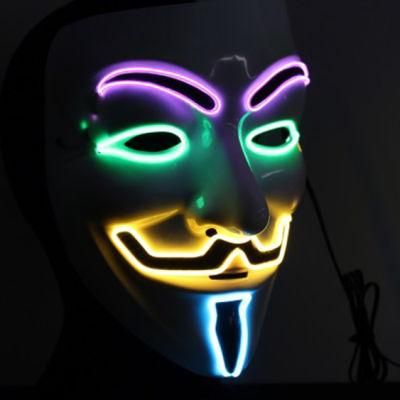 Four Colors V for Vendetta Halloween Rave Mask