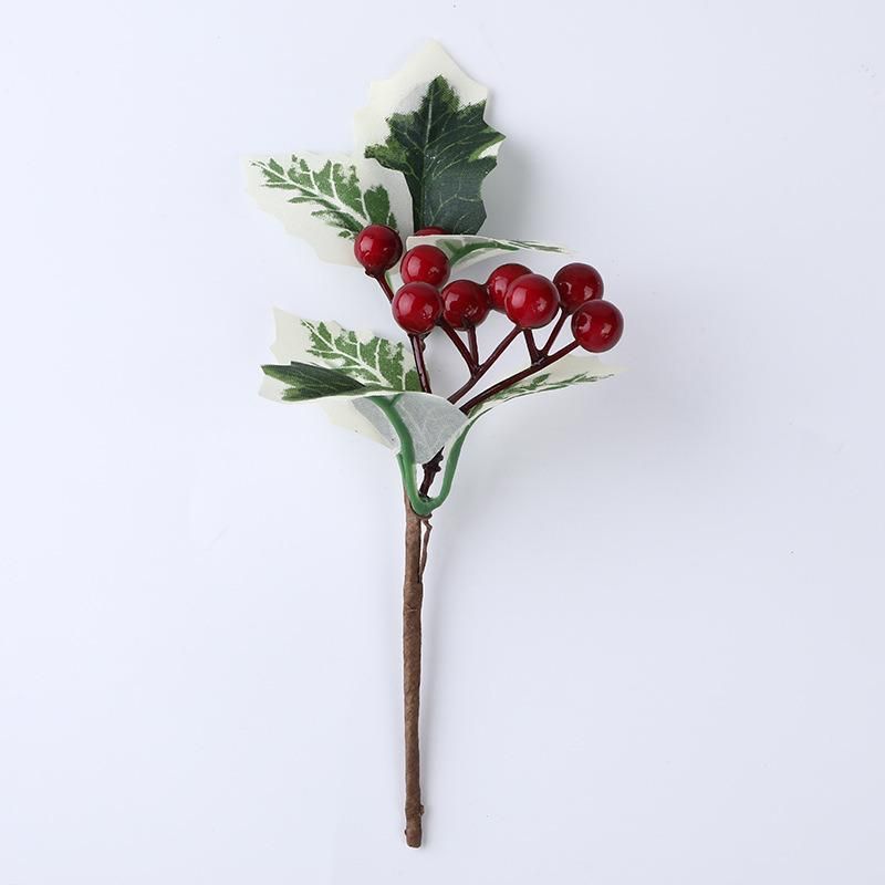 Christmas Decorations Christmas Pine Cone Flower Decoration with Holly Red Berry