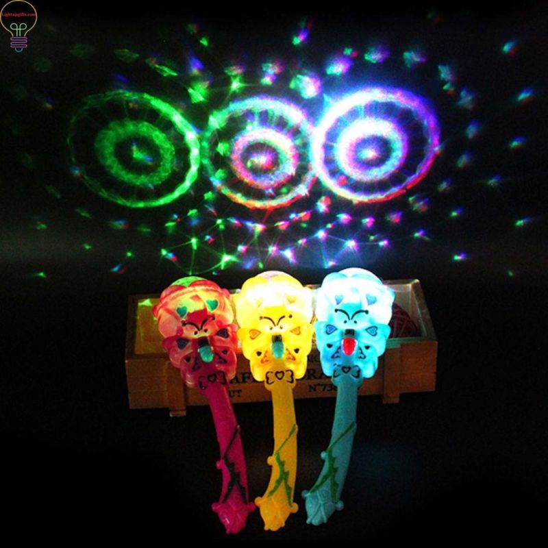 Colorful LED Magic Wand Stars Flashing Magic Stick for Kids